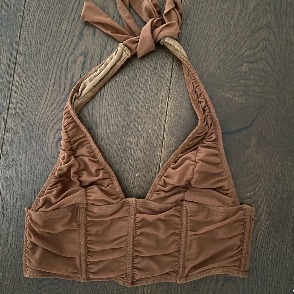 Low-back halter top